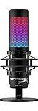 HyperX QuadCast S RGB USB Condenser Microphone with Shock Mount for Gaming, Streaming, Podcasts