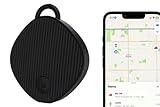 Unlimited Range GPS Tracking Device Item Locator for Car, Purse, Pet, Key Work with Apple Findmy No 3rd App Needed (Black)