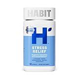 Habit Stress Relief Supplement (60 Capsules) - New Look, Supports Relaxation & Mood Balance, Vitamin B, Adaptogens, Lemon Balm, Calming, Vegan, Non-GMO (1 Pack)