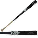 Tucci F30 Fungo Trainer Maple Wood Baseball Training Bat, Unfinished Natural / Black, 35"