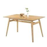 Modern Dining Table 53 Inch Kitchen Table with Solid Wood Leg Oak Finish Dinner Table Dining Room Home Furniture Natural