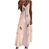 Amazon Warehouse Sale Clearance Orders Placed by Me Summer Dresses for Women 2024 Vacation Floral Slip Dress Boho Maxi Sleeveless Dress Casual V Neck Beach Sundresses