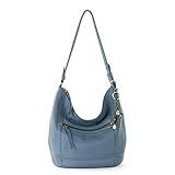 The Sak Sequoia Hobo Bag in Leather, Single Shoulder Strap, Maritime