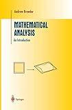 Mathematical Analysis: An Introduction (Undergraduate Texts in Mathematics)