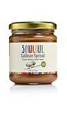 SINDYANNA OF GALILEE Galilean Almond spread, Soulful Galilean Spread, made with almonds, unhulled sesame, carob syrup and pure honey, Made In Israel 200 gr