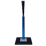 Zdgao Baseball Batting Tee - Professional Hitting Tee for Baseball/Softball with Ultra- Flexible Rubber Top - Easy Height Adjustment 24-46 inch (Heavy Weight Base)