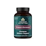 Ancient Nutrition Women's Hormones, Helps Reduce Stress, Supports Energy, Hormone Balance, Gluten Free, Paleo and Keto Friendly, 60 Capsules