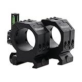 Wheeler 2-Piece Picatinny Rail Scope Rings with Anti-Cant Indicator for Leveling, Shooting