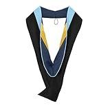 Endea Graduation Masters Hood for Education, Counseling & Guidance, Arts in Education College Degrees - Unisex (Light Blue/Navy Blue/Gold)