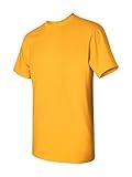 Gildan Mens Heavy Cotton 100% Cotton Tshirt (G500)- Gold, XL