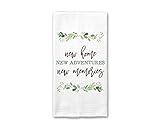 CANARY ROAD Housewarming Dish Towel | New Homeowner Gift | Housewarming Towel | New Home Owner Present