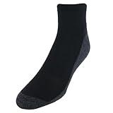 Hanes Men's, X-Temp Cushioned Ankle Socks, 12-Pack, Black-12 Pack, 12-14