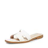 Steve Madden Women's Hadyn Sandal, White Leather, 9