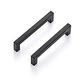 Ravinte 30 Pack 5 Inch Kitchen Square Cabinet Handles Matte Black Pulls Drawer Hardware for Cabinets Cupboard