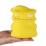 Anboor 4.7inches Squishies Toy Yellow Small Monster Squishy Animals,Slow Rising Funny Squeeze Stress Toy Ball for Kids,Halloween Special Birthday Squishys Collection Party Decor