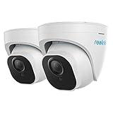 REOLINK 4K Outdoor Cameras for Home Security, IP PoE Dome Surveillance Camera with Human/Vehicle/Pet Detection, 25FPS Daytime, Work with Smart Home, Up to 256GB microSD Card, RLC-820A (Pack of 2)