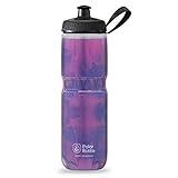 Polar Bottle Sport Insulated Water Bottle - BPA-Free, Sport & Bike Squeeze Bottle with Handle (Fly Dye - BlackBerry, 24 oz)