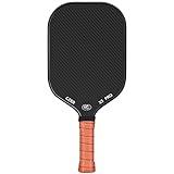 Pickleball Paddle, USA Pickleball Approved, 3K Raw Carbon Fiber Surface (CFS) High Grit & Spin, with 16MM Polypropylene Honeycomb Core, Ideal for Novice and Professional Players