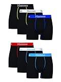 Hanes Men's Underwear Boxer Briefs Pack, Moisture-Wicking Underwear, Stretch-Cotton Boxer Briefs, 6-Pack