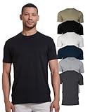 True Classic 6 Pack, Staple Color Pack, Men's Short Sleeve Crew Neck T-Shirt, Medium