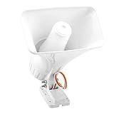 Electronic Alarm Siren Horn 150dB Indoor/Outdoor Security Siren DC 12V for Home Security System - White