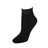 Hanes Women's Big and Tall Comfort Collection Cuff, 5-Pack, Black, Sock Size: 10-12, Shoe Size: 8-12