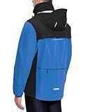 BALEAF Men's Rain Jacket Waterproof Windbreaker Packable Hood Running Cycling Gear Black Blue XL