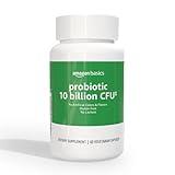 Amazon Basics Daily Probiotic, 10 Billion Active Cultures, Supporting Digestive and Intestinal Health, Capsule, 60 Count, Two Month Supply