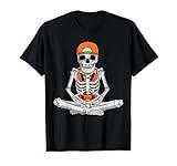 Halloween skeleton gamer video gaming boys men kids teens T-Shirt