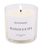 Urban Concepts by DECOCANDLES - Mango Guava - Highly Scented Soy Candle - Long Lasting - Hand Poured in USA (6 Oz.)