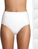 Hanes Ultimate womens 6-pack Breathable Cotton Panty Briefs, White, White, White, White, White, White, 11 US