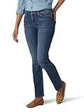 Lee Women's Petite Legendary Mid Rise Straight Leg Jean Seattle 8 Petite