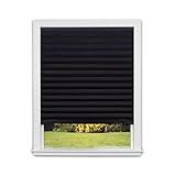 Redi Shade Inc 1617201 Original Blackout Pleated Paper Shade Black, 36” x 72”, 6-Pack