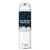 Gillette SkinGuard Shave Gel for Men, 7 oz Skin Protect Shave Gel with Shea Butter and Vitamin E