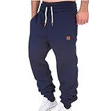 Lightning Deals of Today Men Sweatpants Mens Sweatpants with Pockets Casual Drawstring Elastic Waist Jogger Pants Tapered Sweatpant Hiking Outerwear 4X Dark Blue