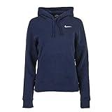 Nike Womens Pullover Fleece Hoodie (Navy, Medium)