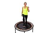 FIT BOUNCE PRO XL Premium Bungee Rebounder USA | Half Folding Silent Indoor Mini Trampoline | Adults & Kids | DVDs & Online Workouts | Extra Large Bounce Area | Max Load 400lbs | Ready Assembled