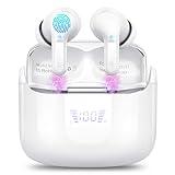 Wireless Earbud, Bluetooth Headphones 5.3 NEW 40H Ear Buds Bass Stereo Earphones Noise Cancelling Earbud with 4 ENC Mic, in-Ear Bluetooth Earbud USB-C LED Display IP7 Waterproof Sport for Android iOS