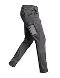 Cycorld Men's-Hiking-Pants-Lightweight-Water-Resistant-Quick-Dry Stretch Cargo Tactical Pants for Work Travel Camping Fishing (Deep Grey, 36)