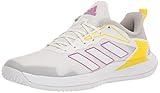 adidas Women's Defiant Speed Tennis Shoe, FTWR White/FTWR White/Semi Pulse Lilac, 9.5