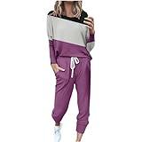 Rkwins Orders Placed by Me On Amazon This Week Fall 2 Piece Outfits for Women Casual Sweatsuit Long Sleeve and Pants Lounge Set Jogger Pants Set Athletic Tracksuit