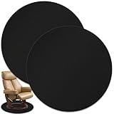 2PCS New Recliner Pads for Hardwood Floors, Non-Slip Diatom Mud Under Recliner Swivel Chairs Floor Protectors, Round Furniture Mats to Keep Furniture from Scratches, Furniture Gripper Pad