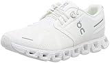 On Women's Cloud 5 Sneakers, All White, 8 Medium US