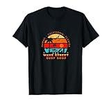 Wave Street Hawaii California Florida Surf Shop Graphic T-Shirt