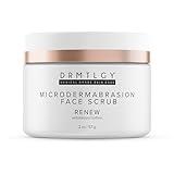 DRMTLGY Microdermabrasion Facial Scrub and Face Mask. Non-Abrasive Face Exfoliator Improves Acne Scars, Blackheads, Pore Size, and Skin Texture. 2 oz