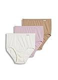 Jockey Women's Underwear Elance Brief - 3 Pack, Ivory/Light/Pink Shadow, 7