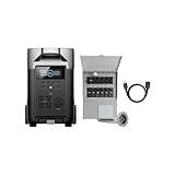 EF ECOFLOW 120V Home Backup Kit: DELTA Pro 3600Wh Power Station with Transfer Switch Kit, 3600W AC Output, Solar Generator for Home Use, Emergency, RV