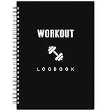 Fitness Journal - Workout Journal/Planner,8.3" x 6.3", Fitness Planner to Track Workout Process, 178 Pages with PP Cover + 2 Goals/Note Pages+ Twin-wire Binding