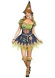 Fun World Women's Scarecrow Adult Costume, Multi, S/M Size 2-8