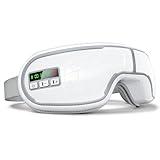 Eye Massager, Eye Massager for Migraine FSA HSA Eligible Eye Mask Massager with Heat, Music, Compression for Eye Strain Relief, Improve Sleep for Sleeping Travel Home Women Men